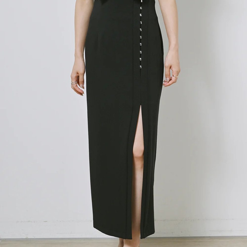 SNIDEL Metal Bit Tight Skirt - size 0 (XXS-S)